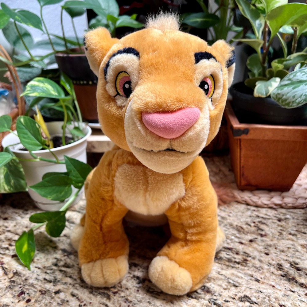 Disney Store Young Simba Plush 12" Lion King Stuffed Animal‎ Authentic Stamped